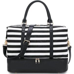 Womens Travel Weekender Bag Canvas Carry on Overnight Tote Luggage Duffel Bags